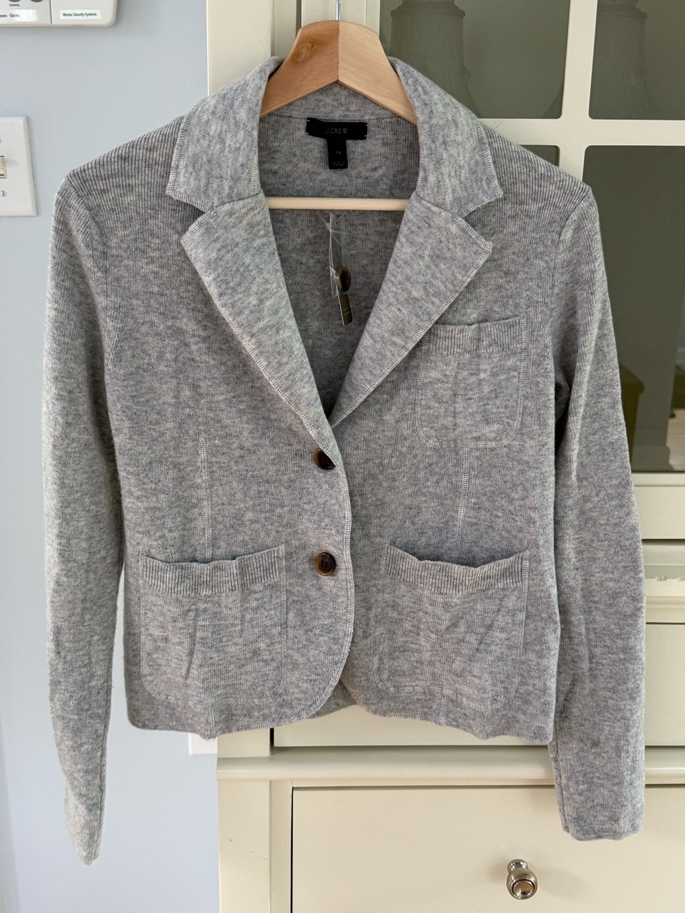 J. Crew Gray Knit Blazer Jacket